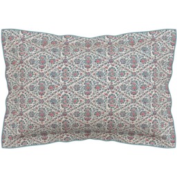 V&A Indian Lattice Double Red and Teal Duvet Set - Red/ Teal - Wilko - thumbnail 4