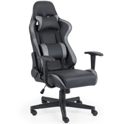 Julian Bowen Comet Black and Grey Gaming Chair - Size: 68 x 69 x 131cm - Wilko - thumbnail 3