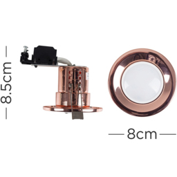 ValueLights Copper Cool White LED Ceiling Downlight 6 Pack - Orange - Wilko - thumbnail 5