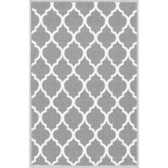 Desire Rugs Havana Grey Trellis Anti Slip Door Mat 80 x 50cm - Size: 50 x 80cm - Wilko - image 1