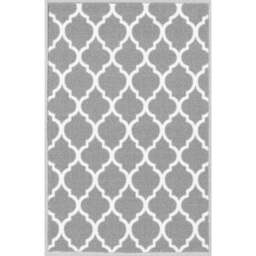 Desire Rugs Havana Grey Trellis Anti Slip Door Mat 80 x 50cm - Size: 50 x 80cm - Wilko - thumbnail 1