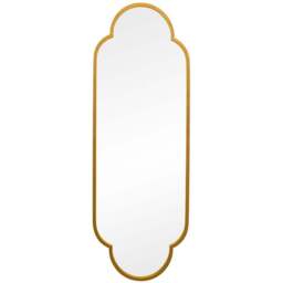 MirrorOutlet The Duplici Gold Metal Double Arched Oval Wall Mirror 170 x 59cm - Wilko - thumbnail 1