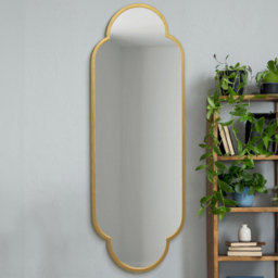 MirrorOutlet The Duplici Gold Metal Double Arched Oval Wall Mirror 170 x 59cm - Wilko - thumbnail 3