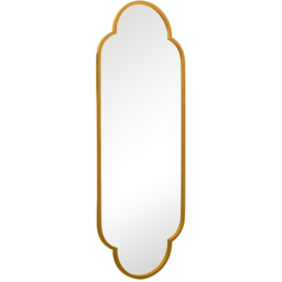 MirrorOutlet The Duplici Gold Metal Double Arched Oval Wall Mirror 170 x 59cm - Wilko - thumbnail 5