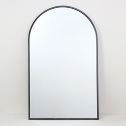 Wide White Metal Arch Mirror - Pewter - The Port. Co Gallery - Wilko - thumbnail 3