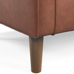 Bexhill 2 Seater Tan Faux Leather Sofa - Brown - Wilko - thumbnail 4