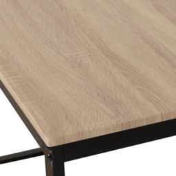 Seconique Lincoln 2 Bench Dining Set Sonoma Oak and Black - Size: 4 Seater - Brown - Wilko - thumbnail 7
