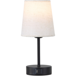 Living and Home RGB Black Frustum E27 Table Lamp with Remote - Size: 32 x 11 x 11cm - Wilko - thumbnail 4