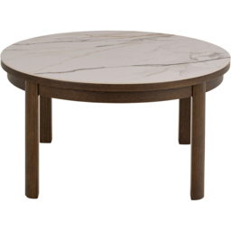 Florence Southampton Cream Ceramic Round Coffee Table - Size: 45 x 90 x 90cm - Multi - Furniture To Go - Wilko - thumbnail 4