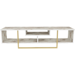 Decorotika Asal 3 Shelf Ephesus and Gold Modern TV Unit - Size: 40 x 149.4 x 35.2cm - Multi - Wilko - thumbnail 7