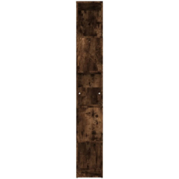 vidaXL 5 Shelf Smoked Oak Bookcase - Size: 160 x 45 x 24cm - Brown - Wilko - thumbnail 6
