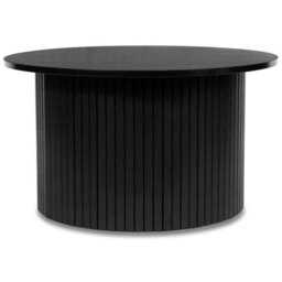 Birlea Axel Round Fluted Black Coffee Table - Size: 40 x 120 x 80cm - SleepSoul - Wilko - thumbnail 3
