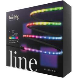 Twinkly Line 100 RGB LED Smart Light Strip Starter Kit 1.5m - Size: 6 x 20 x 18cm - Black - Wilko - thumbnail 1