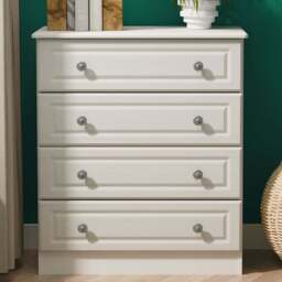 Crowndale Pembroke 4 Drawer Grey Ash Chest of Drawers Ready Assembled - Wilko - thumbnail 1