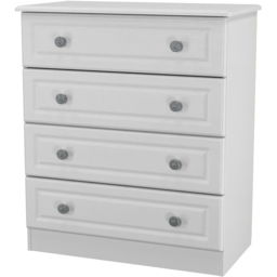 Crowndale Pembroke 4 Drawer Grey Ash Chest of Drawers Ready Assembled - Wilko - thumbnail 4
