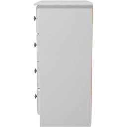 Crowndale Pembroke 4 Drawer Grey Ash Chest of Drawers Ready Assembled - Wilko - thumbnail 5
