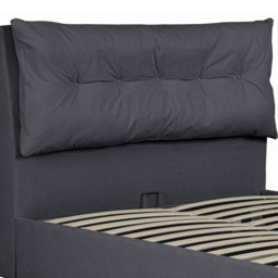OAT Home Prestbury Double Charcoal Grey Ottoman Bed - Wilko - thumbnail 6