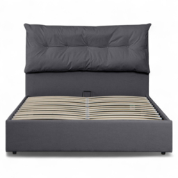 OAT Home Prestbury Double Charcoal Grey Ottoman Bed - Wilko - thumbnail 4