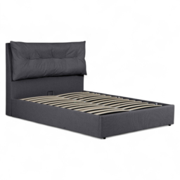 OAT Home Prestbury Double Charcoal Grey Ottoman Bed - Wilko - thumbnail 3