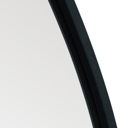 MirrorOutlet The Circulus Black Flat Bottom Circular Outdoor Garden Wall Mirror 105 x 100cm - Size: 100 x 105 x 3cm - Wilko - thumbnail 7
