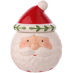 The Seasonal Gift Co. Santa & Friends 2 Piece Nordic Ceramic Sugar Bowl and Jug Set - Size: 10.5 x 13 x 9cm - Red - Wilko - thumbnail 4
