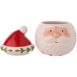 The Seasonal Gift Co. Santa & Friends 2 Piece Nordic Ceramic Sugar Bowl and Jug Set - Size: 10.5 x 13 x 9cm - Red - Wilko - thumbnail 6