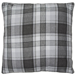 Divante Highbury Grey Check Cushion 60cm - Size: 60 x 60cm - Wilko - thumbnail 1
