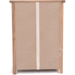 Cabinet Bits Padua 4 Drawer Light Brown Brass Drop Handle Chest of Drawers - Wilko - thumbnail 7