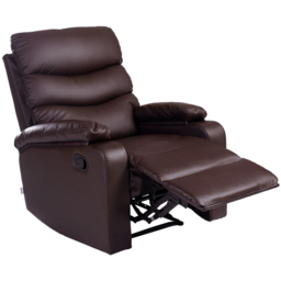 Furniture Online Ashby Brown Leather Recliner Chair - Size: 100 x 75 x 90cm - Wilko - thumbnail 7