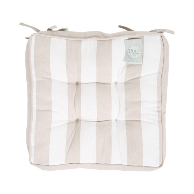 Stripe Booster Seat Pad Neutral - Wilko - image 1