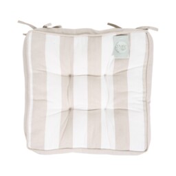 Stripe Booster Seat Pad Neutral - Wilko