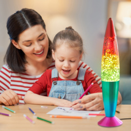 Global Gizmos Rainbow Glitter Lava Lamp 16 inch - Size: 42 x 10 x 10cm - Multi - Wilko - thumbnail 7