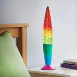 Global Gizmos Rainbow Glitter Lava Lamp 16 inch - Size: 42 x 10 x 10cm - Multi - Wilko - thumbnail 3