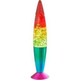 Global Gizmos Rainbow Glitter Lava Lamp 16 inch - Size: 42 x 10 x 10cm - Multi - Wilko - thumbnail 1