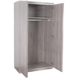 Julian Bowen Jupiter 2 Door Grey Oak Wardrobe - Wood - Wilko - thumbnail 5