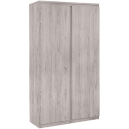 Julian Bowen Jupiter 2 Door Grey Oak Wardrobe - Wood - Wilko - thumbnail 3