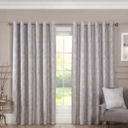 Grace Chenille Curtain Grey 168cm 137cm - Divante Finest - Wilko - thumbnail 3