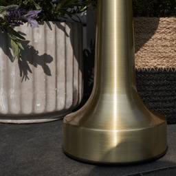 ValueLights Troy 2 Pack Satin Brass LED Table Lamp - Size: 25 x 11.5 x 11.5cm - Brown - Wilko - thumbnail 5