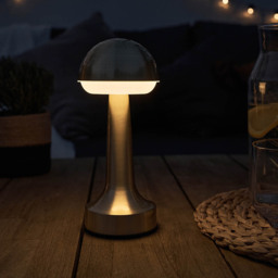 ValueLights Troy 2 Pack Satin Brass LED Table Lamp - Size: 25 x 11.5 x 11.5cm - Brown - Wilko - thumbnail 3