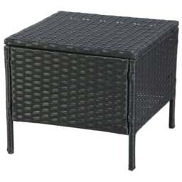 Home Garden Direct Thalia 8 Seater Black Rattan Corner Sofa Set - Wilko - thumbnail 6