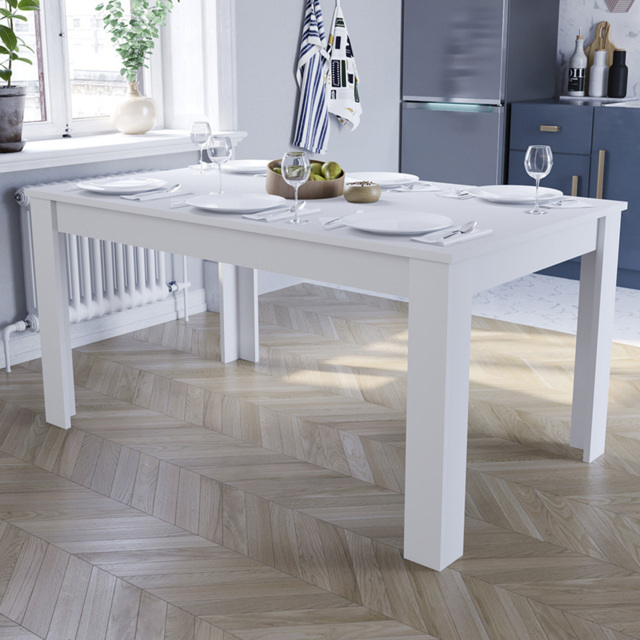 VIDA DESIGNS Medina 6 Seater Dining Table White - Wilko - image 1