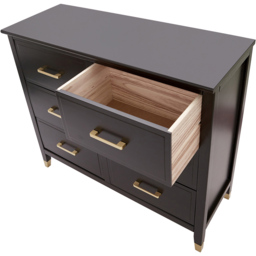 Palazzi 6 Drawer Black Chest of Drawers - Wilko - thumbnail 6