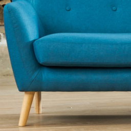 Lynwood 2 Seater Teal Fabric Sofa - Blue - Artemis Home - Wilko - thumbnail 3