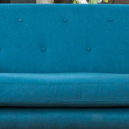 Lynwood 2 Seater Teal Fabric Sofa - Blue - Artemis Home - Wilko - thumbnail 4