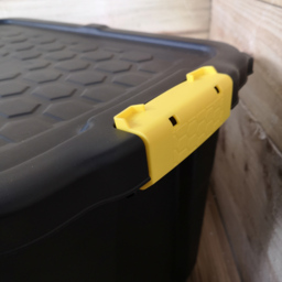 Samuel Alexander 24L Black Heavy Duty Lockable Storage Box - Size: 20 x 38 x 50cm - Wilko - thumbnail 4