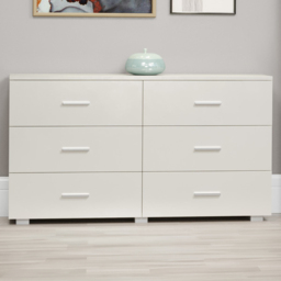 Core Products Lido 6 Drawer White Chest of Drawers - Wilko - thumbnail 1
