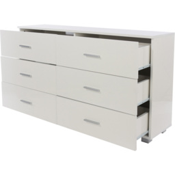 Core Products Lido 6 Drawer White Chest of Drawers - Wilko - thumbnail 6