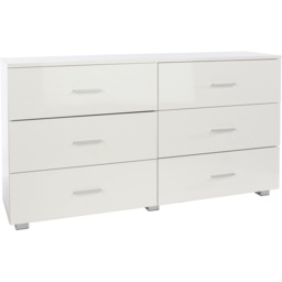 Core Products Lido 6 Drawer White Chest of Drawers - Wilko - thumbnail 5
