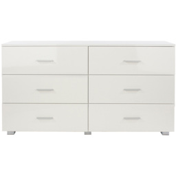 Core Products Lido 6 Drawer White Chest of Drawers - Wilko - thumbnail 4