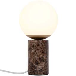 Nordlux Lilly Marble Brown Table Lamp - Size: 28.5 x 15 x 15cm - Wilko